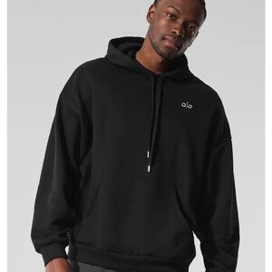 ALO Yoga Men's Classic Black Pullover Hoodie